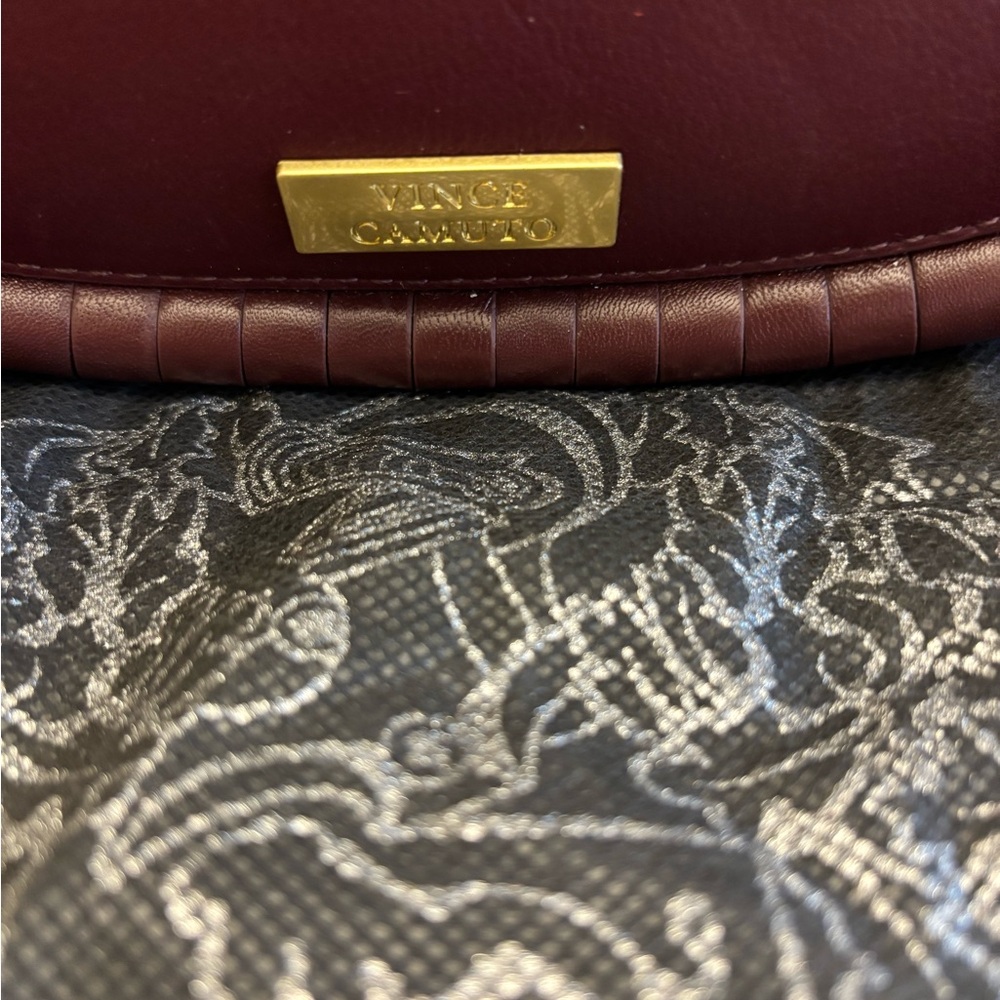 Vince Camuto Deep Red Shoulder Bag - Picture 3 of 5